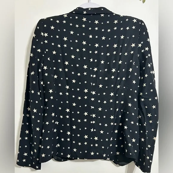 Zara Women's Black Star Pattern Blazer - Picture 4 of 5